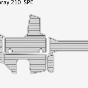 2016 Sea Ray 210 SPE cockpit Boat Flooring